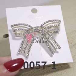 Clema pentru par metalica AGF011KK Aurie cu strasuri 